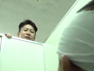 Japanese pornstar Hitomi Tanaka gets fucked in the ass by a perverted old man in public!