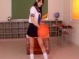 Japanese Schoolgirl's Kinky Game with Balls and Porn Hub