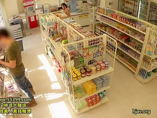 Nippon Beauty with Big Tits Gets Fucked by Customers in Tokyo Store