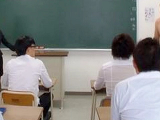 Fucking the Busty Teacher in Front of the XXX Class in Nippon