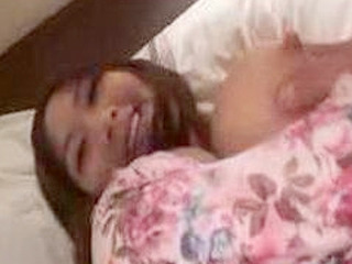 Japanese babe gets horny with nipple stimulation and sex toys in Tokyo hotel room