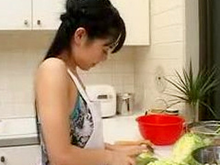 Asian Nippon Housewife gets Fucked during Dinner turn into XXX Toy