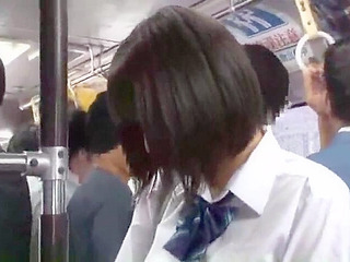 Japanese Teen Gets Fucked in a Public Bus by a Ruthless Groper in Tokyo