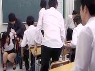 Teacher's Shocking Oriental Classroom Experience with Humiliation and Fucking