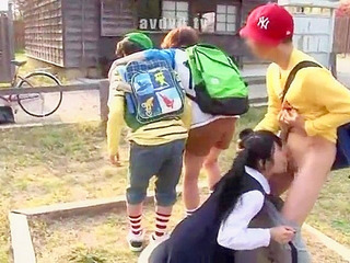 Fucking Naughty Schoolgirls Pouncing on their Eager Classmate on the way to her Horny fantasy in Tokyo XXX